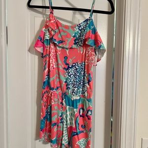 Lilly Pulitzer romper, EUC, washed once and hung dry